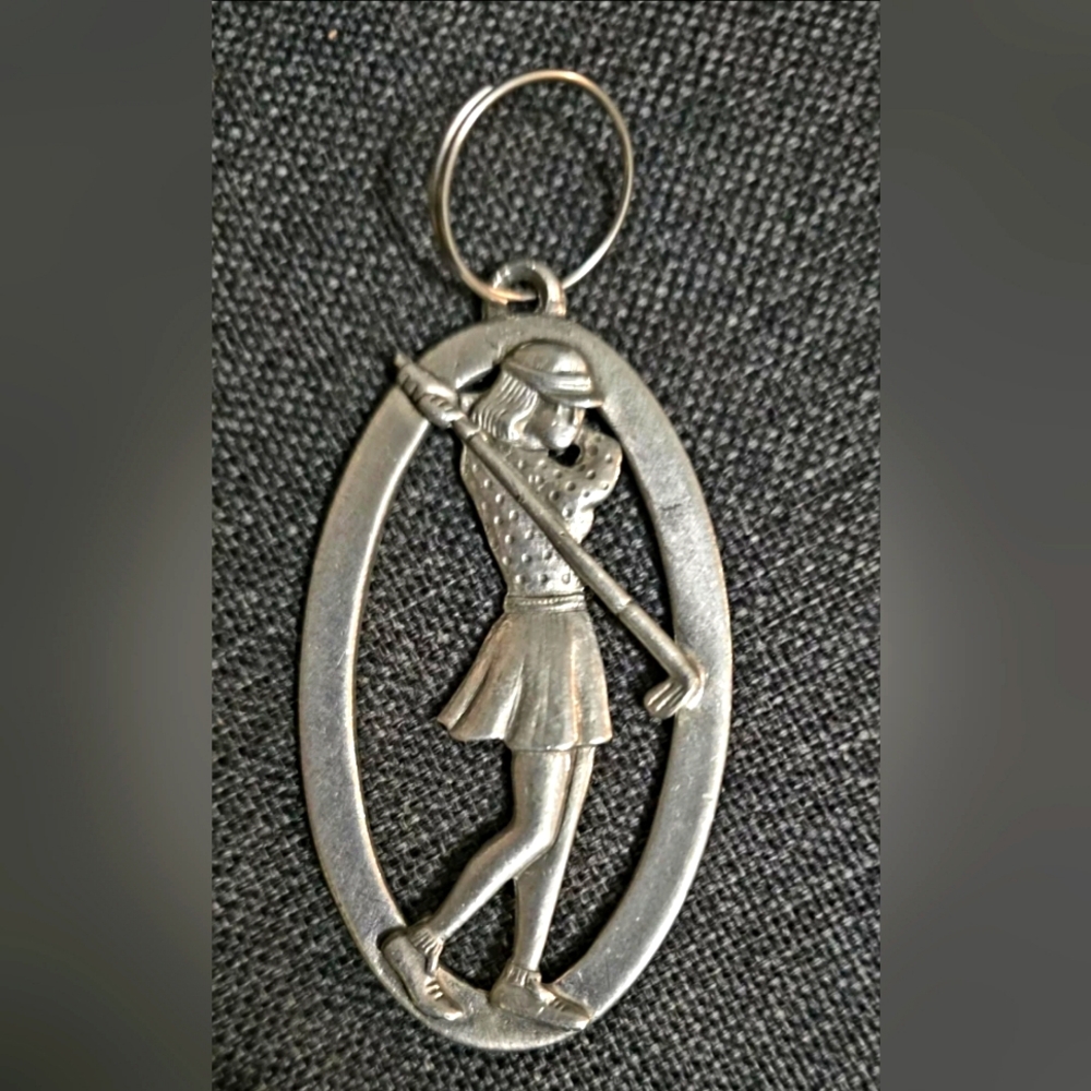 Golfer Lady Keychain